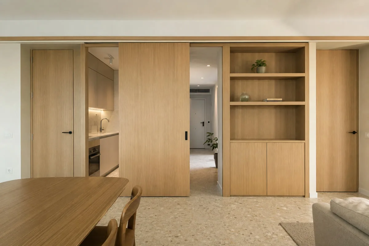 Visualización orientativa de puertas enrasadas y de marco oculto en Benalmádena